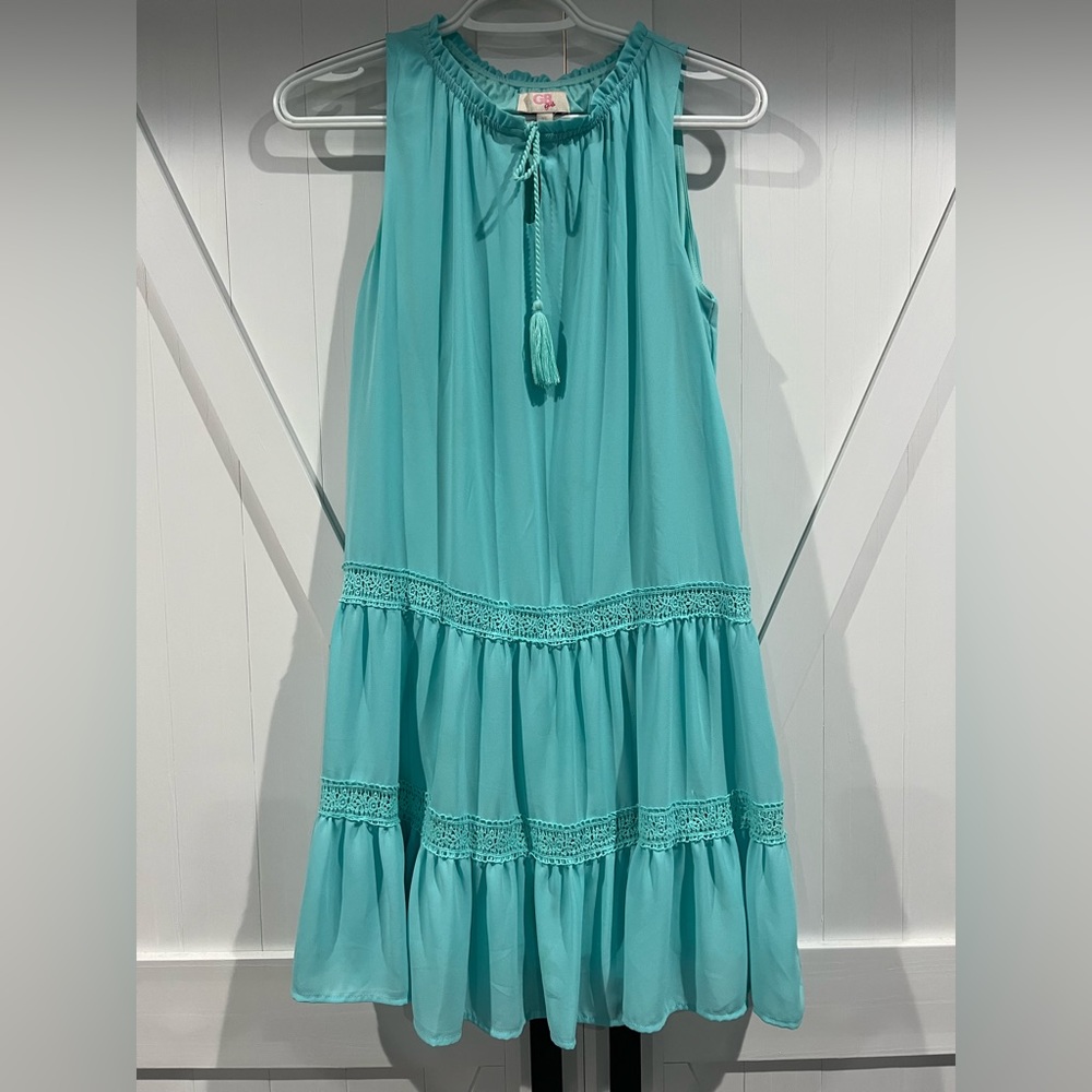 No tags but never worn - Teal green girl’s dress